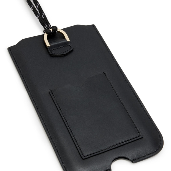 All Saints Cybelle Leather Phone Holder on a Lanyard - Picture 3 of 6